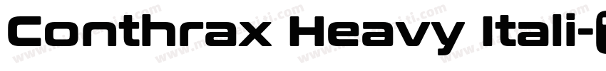 Conthrax Heavy Itali字体转换